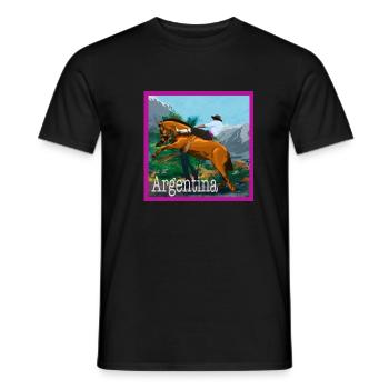 Argentine - T-shirt homme - noir - Devant - AI Model Male 178 light (178cm)