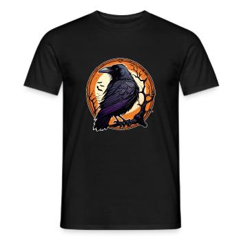 Halloween or Hard Rock - Raven - Men's T-Shirt - black - Front - AI Model Male 178 light (178cm)