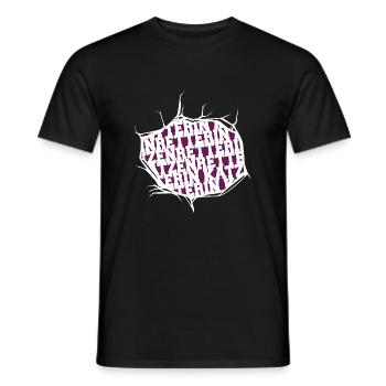 Veggie Vegetable Tracking Animals Gift Cow Quote Animal - Men's T-Shirt - black - Front - AI Model Male 178 light (178cm)