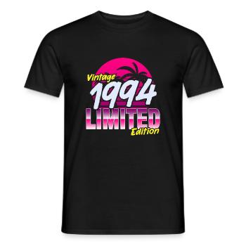 Birthday 1994 30th Birthday Men and Women - Men's T-Shirt - black - Front - AI Model Male 178 light (178cm)