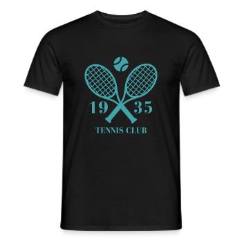 1935 Tennisclub - Männer T-Shirt - Schwarz - Vorne - AI Model Male 178 light (178cm)