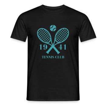 1941 Tennisclub - Männer T-Shirt - Schwarz - Vorne - AI Model Male 178 light (178cm)