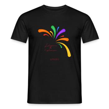 Spring 2 - T-shirt homme - noir - Devant - AI Model Male 178 light (178cm)