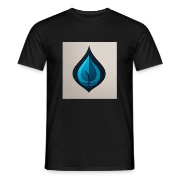 Baumtröpfchen - Männer T-Shirt - Schwarz - Vorne - AI Model Male 178 light (178cm)