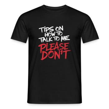 Introverti et sans conversation - T-shirt homme - noir - Devant - AI Model Male 178 light (178cm)