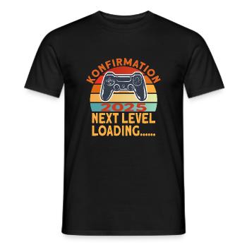 Konfirmation 2025 Konfirmand - Männer T-Shirt - Schwarz - Vorne - AI Model Male 178 light (178cm)