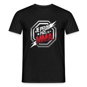 Je peux pas j'ai MMA - T-shirt homme - noir - Devant - AI Model Male 178 light (178cm)