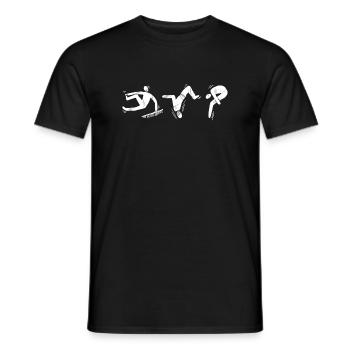 Parkour Run Jumping - T-shirt homme - noir - Devant - AI Model Male 178 light (178cm)