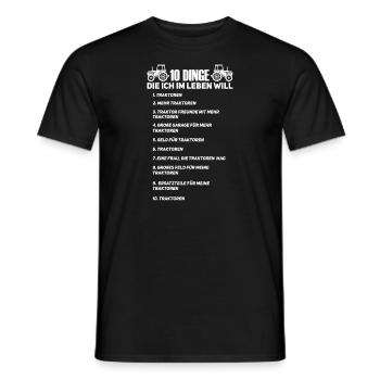 Traktor Traktoren Trecker Geschenk - Männer T-Shirt - Schwarz - Vorne - AI Model Male 178 light (178cm)