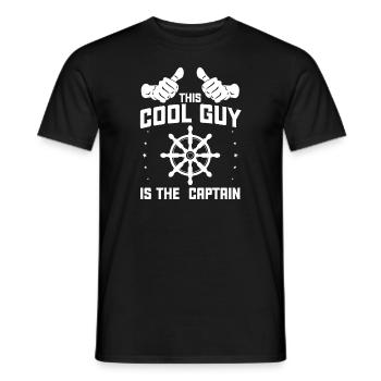 Captain Captain Sailing Gift - Men's T-Shirt - black - Front - AI Model Male 178 light (178cm)