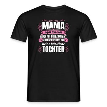 Mama Tochter Muttertag Geschenk - Männer T-Shirt - Schwarz - Vorne - AI Model Male 178 light (178cm)
