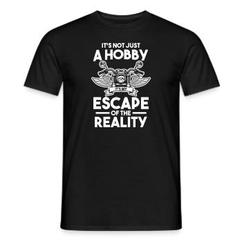 Motorcycle Motorcycle Motorcyclist Gift - Men's T-Shirt - black - Front - AI Model Male 178 light (178cm)