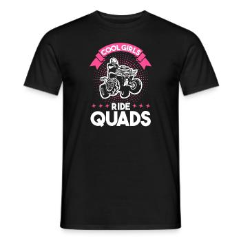Quad Mädchen Woman Geschenk - Männer T-Shirt - Schwarz - Vorne - AI Model Male 178 light (178cm)