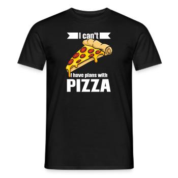 Pizza Pizzas Amateurs de pizza cadeau - T-shirt homme - noir - Devant - AI Model Male 178 light (178cm)