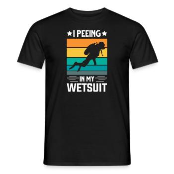 Diver Diving Gift - Men's T-Shirt - black - Front - AI Model Male 178 light (178cm)
