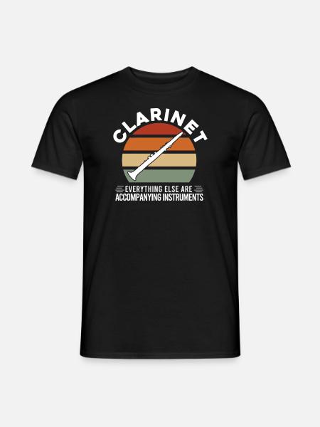 Klarinette Musiker Klarinette Geschenk - Männer T-Shirt - Schwarz
