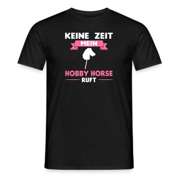Hobby Horsing Hobby Horse Steckpferd Geschenk - Männer T-Shirt - Schwarz - Vorne - AI Model Male 178 light (178cm)