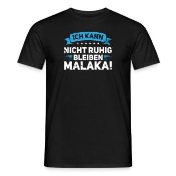 Malaka Griechische Flagge Geschenk Griechenland - Männer T-Shirt - Schwarz - Vorne - AI Model Male 178 light (178cm)