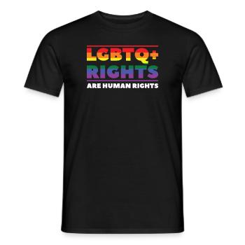 LGBT Gay LGBTQ Gay Pride Cadeau - T-shirt homme - noir - Devant - AI Model Male 178 light (178cm)