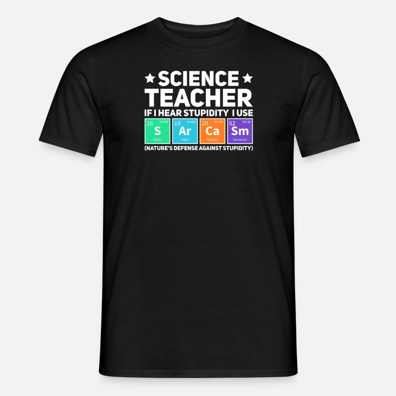 Professeur de sciences - T-shirt homme - noir