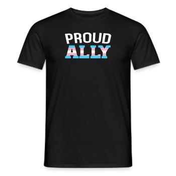 Transgender ally Transgender ally - Men's T-Shirt - black - Front - AI Model Male 178 light (178cm)