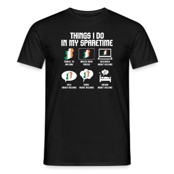 Irland Irland Irish Geschenk - Männer T-Shirt - Schwarz - Vorne - AI Model Male 178 light (178cm)