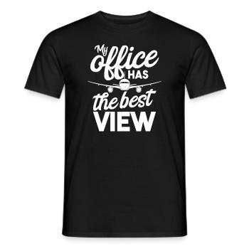 Pilot pilot aircraft gift - Men's T-Shirt - black - Front - AI Model Male 178 light (178cm)