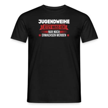 Jugendweihe Konfirmation Erwachsen Geschenk - Männer T-Shirt - Schwarz - Vorne - AI Model Male 178 light (178cm)