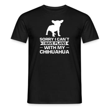 Chihuahua Chihuahua Geschenk - Männer T-Shirt - Schwarz - Vorne - AI Model Male 178 light (178cm)