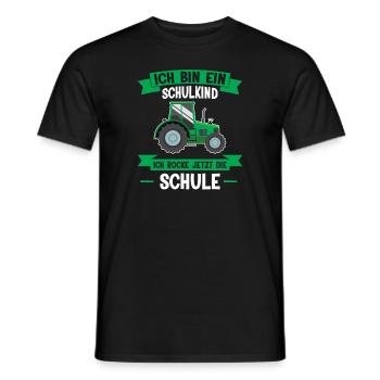 Schulanfang Schulkind Einschulung Geschenk - Männer T-Shirt - Schwarz - Vorne - AI Model Male 178 light (178cm)