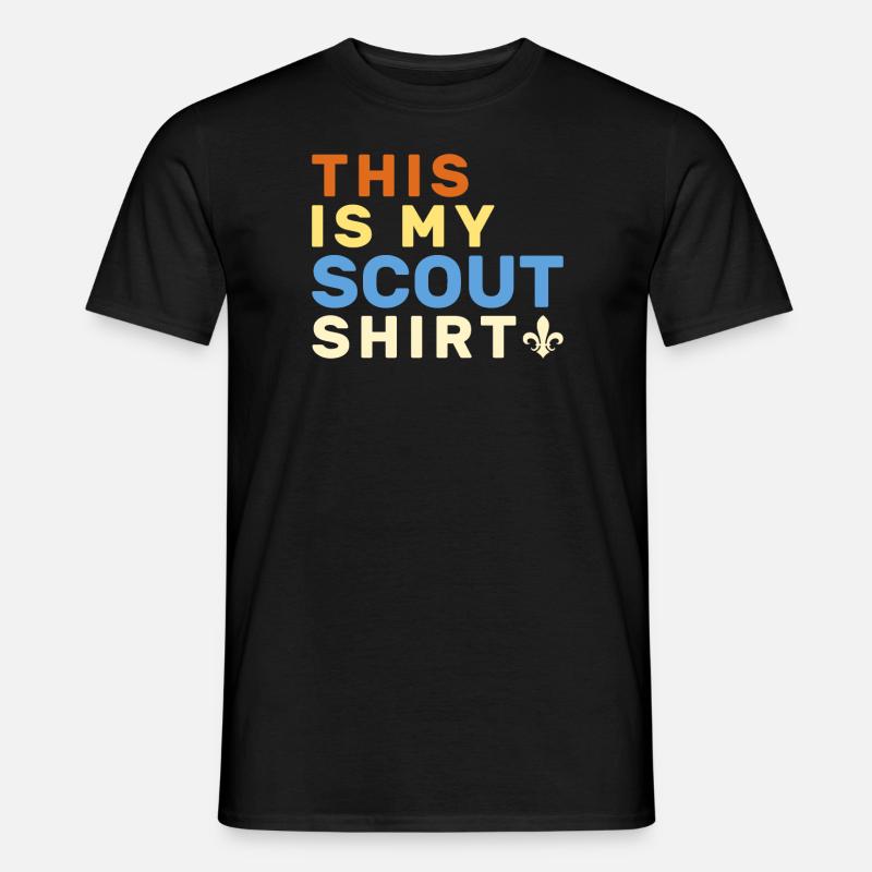 Scouting Scouting Geschenk - Männer T-Shirt - Schwarz
