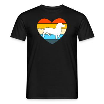 Dackel Dackel Pet Geschenk - Männer T-Shirt - Schwarz - Vorne - AI Model Male 178 light (178cm)
