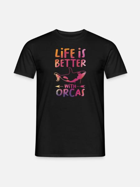 Orque Orca Cadeau - T-shirt homme - noir
