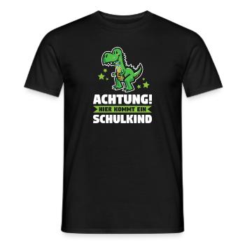Schulkind Schulanfang Traktor Geschenk - Männer T-Shirt - Schwarz - Vorne - AI Model Male 178 light (178cm)