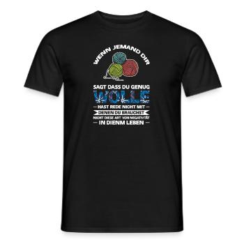 Häkeln Häklerin Handarbeit Geschenk - Männer T-Shirt - Schwarz - Vorne - AI Model Male 178 light (178cm)