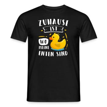 Enten Ente Entenbesitzer Geschenk - Männer T-Shirt - Schwarz - Vorne - AI Model Male 178 light (178cm)