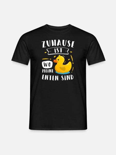 Enten Ente Entenbesitzer Geschenk - Männer T-Shirt - Schwarz