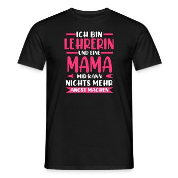 Lehrerin Mutter Lehrerinnen Geschenk - Männer T-Shirt - Schwarz - Vorne - AI Model Male 178 light (178cm)