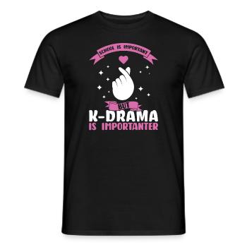 K-Drama K-Drama Koreanisches Geschenk - Männer T-Shirt - Schwarz - Vorne - AI Model Male 178 light (178cm)