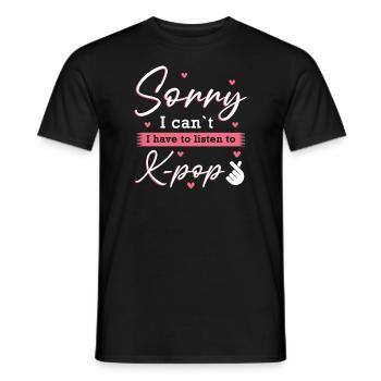 K-Pop K-Pop Geschenk - Männer T-Shirt - Schwarz - Vorne - AI Model Male 178 light (178cm)