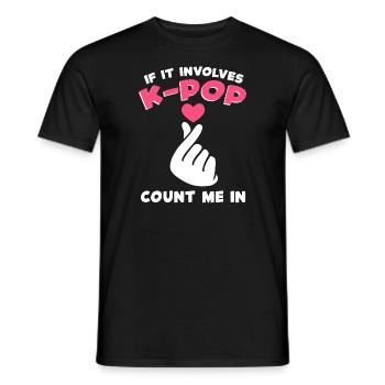K-Pop K-Pop Gift - Men's T-Shirt - black - Front - AI Model Male 178 light (178cm)