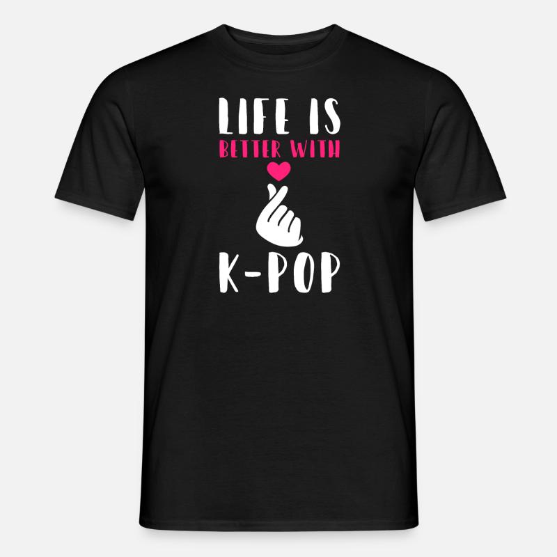 K-Pop K-Pop Geschenk - Männer T-Shirt - Schwarz