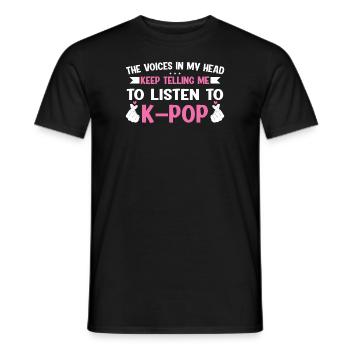 K-Pop K-Pop Geschenk - Männer T-Shirt - Schwarz - Vorne - AI Model Male 178 light (178cm)