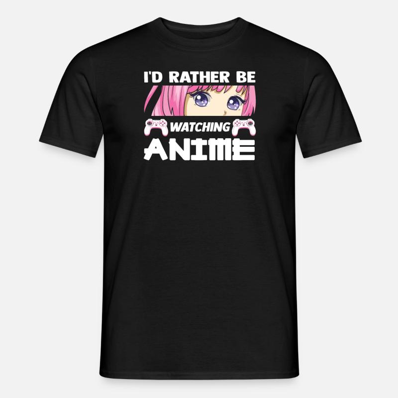 Anime Anime Geschenk - Männer T-Shirt - Schwarz