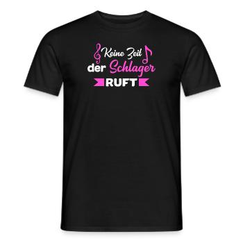 Schlagerparty Schlager Schlagermusiker Geschenk - Männer T-Shirt - Schwarz - Vorne - AI Model Male 178 light (178cm)