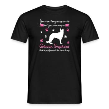 German Shepherd German Shepherd - Men's T-Shirt - black - Front - AI Model Male 178 light (178cm)