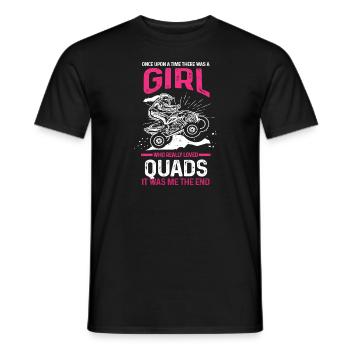 Quad-croix de rue Cadeau - T-shirt homme - noir - Devant - AI Model Male 178 light (178cm)