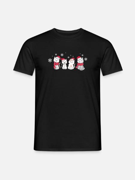 Cat Cats Christmas Gift - Men's T-Shirt - black