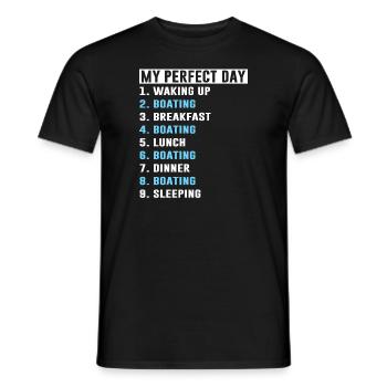 Bootsboot Geschenk - Männer T-Shirt - Schwarz - Vorne - AI Model Male 178 light (178cm)