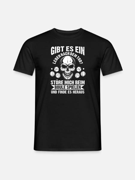 Boulen Boule Boulekugel Geschenk - Männer T-Shirt - Schwarz